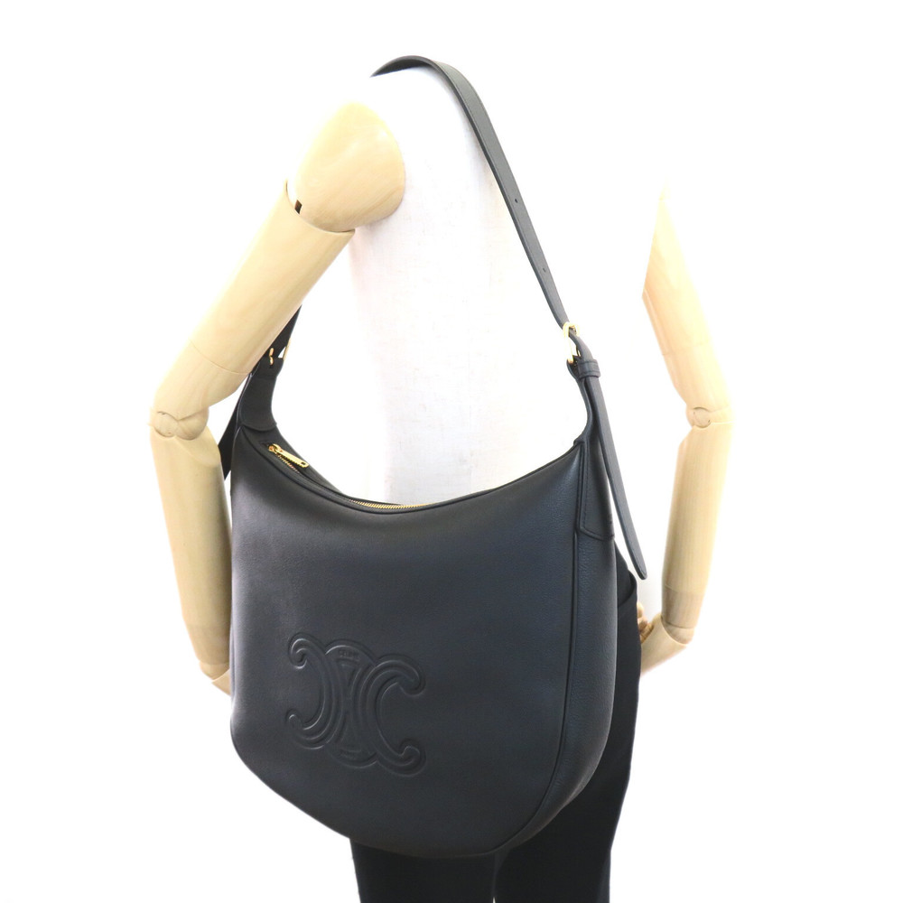 Celine Heloise Cuir Shoulder Bag Black Calf - Picture 5 of 10